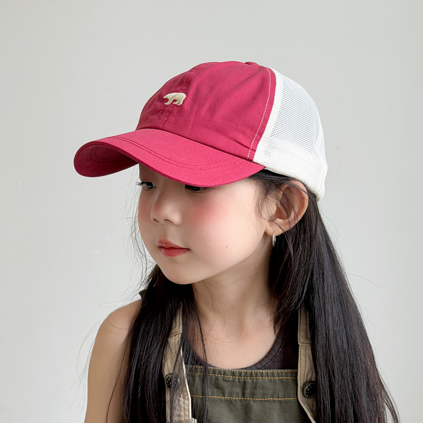 儿童帽子女孩棒球帽速干夏季薄款
