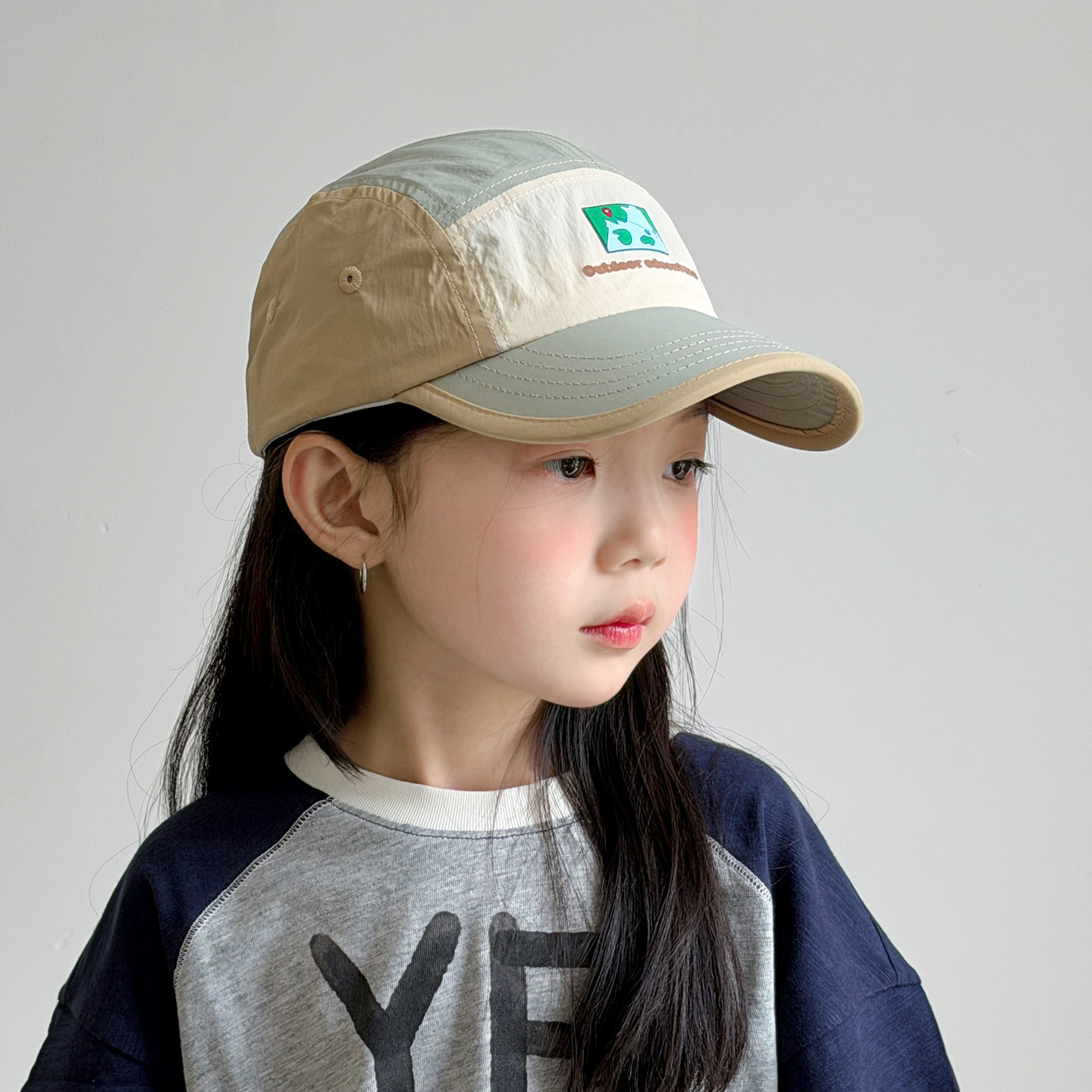 儿童帽子夏季速干薄款女孩棒球帽韩版潮流女童鸭舌帽遮阳防晒透气