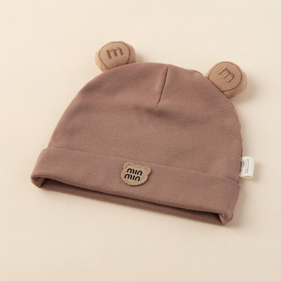 婴儿帽子秋冬季胎帽洋气可爱