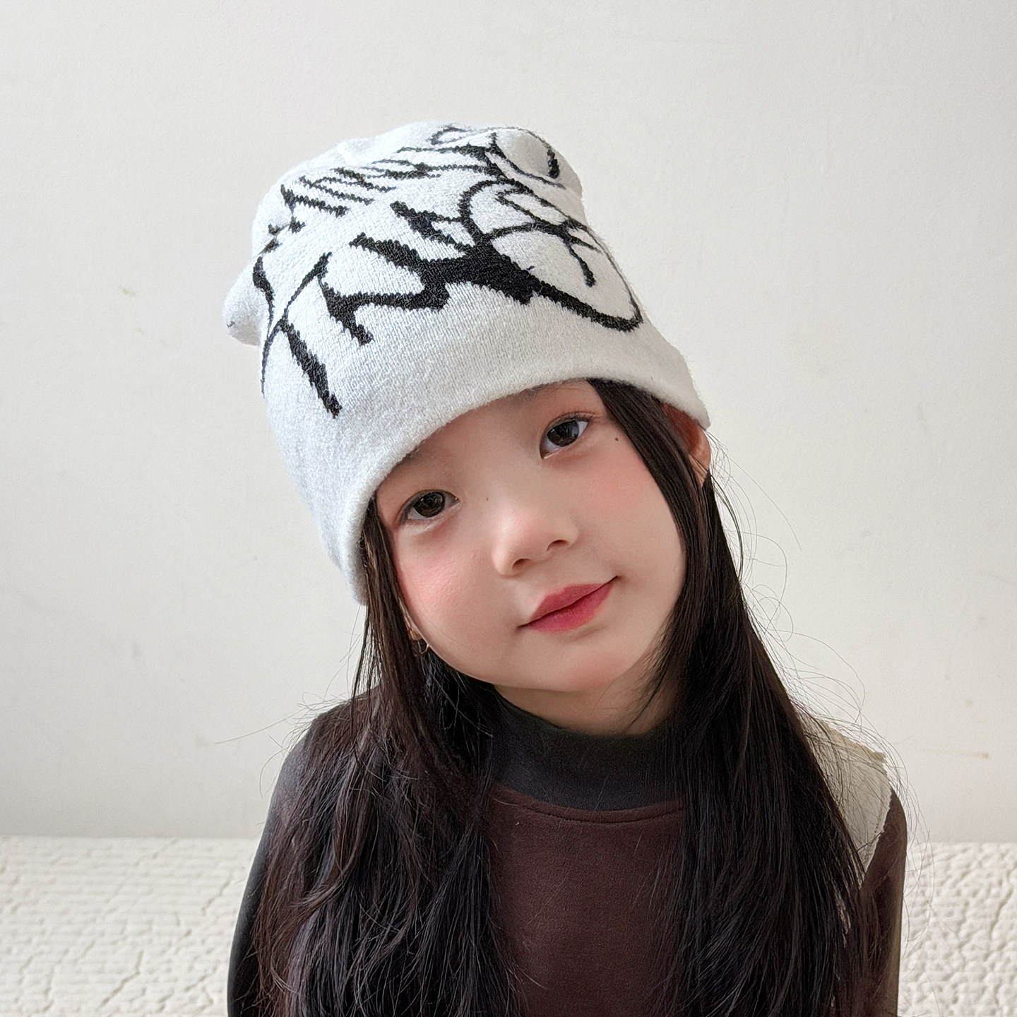 儿童帽子女孩秋冬季冷帽韩版潮流