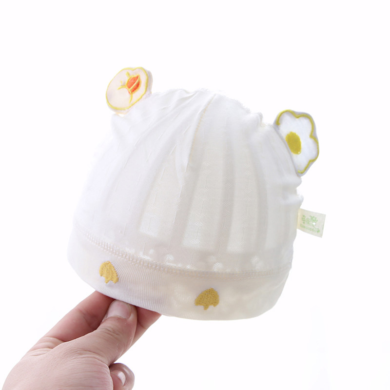 婴儿帽子夏季薄款新生儿胎帽图片