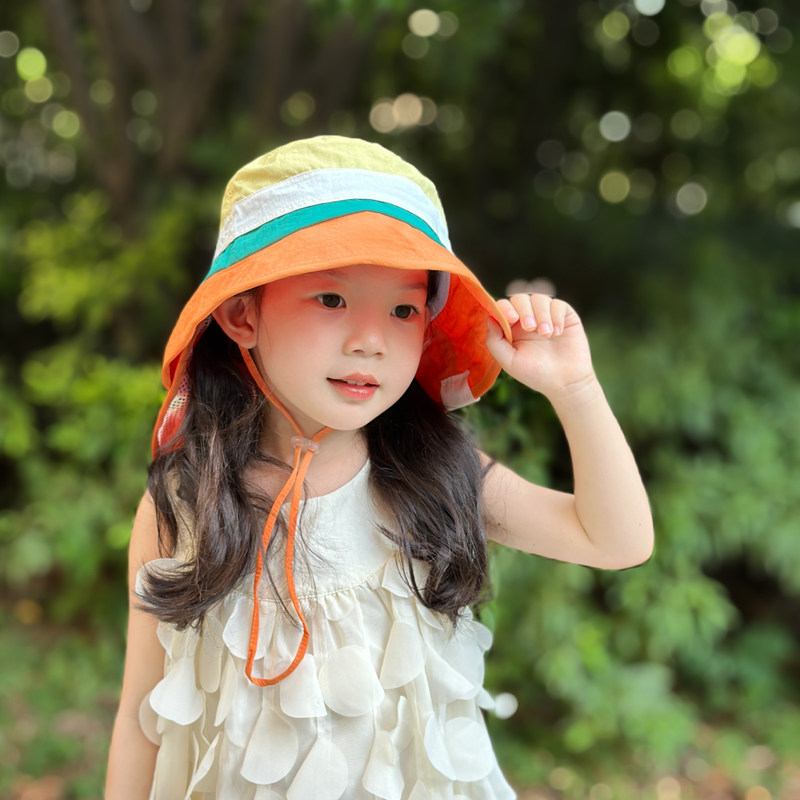 儿童防晒帽女童2025新款遮阳帽