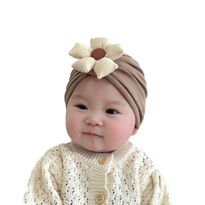 婴儿帽子春秋薄款女宝宝印度帽