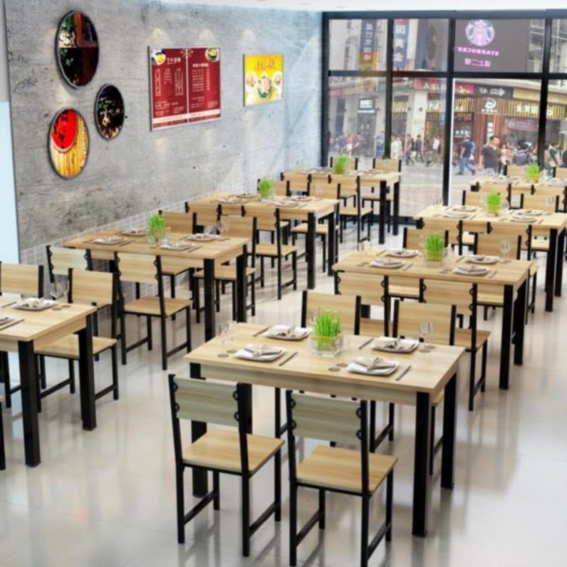 双人桌小吃店餐桌椅美容院经济型风格接待四人快餐厅