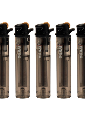 TOKAI日本东海M05黑色透明防爆一次性创意家用个性滑轮火石打火机