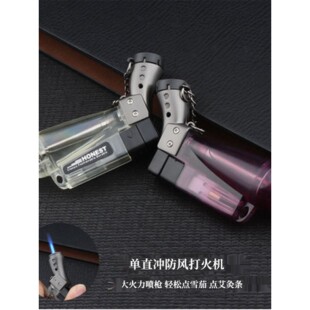 百城充气直冲防风打火机弯头高温小焊枪雪茄喷枪艾灸点火器烧香道