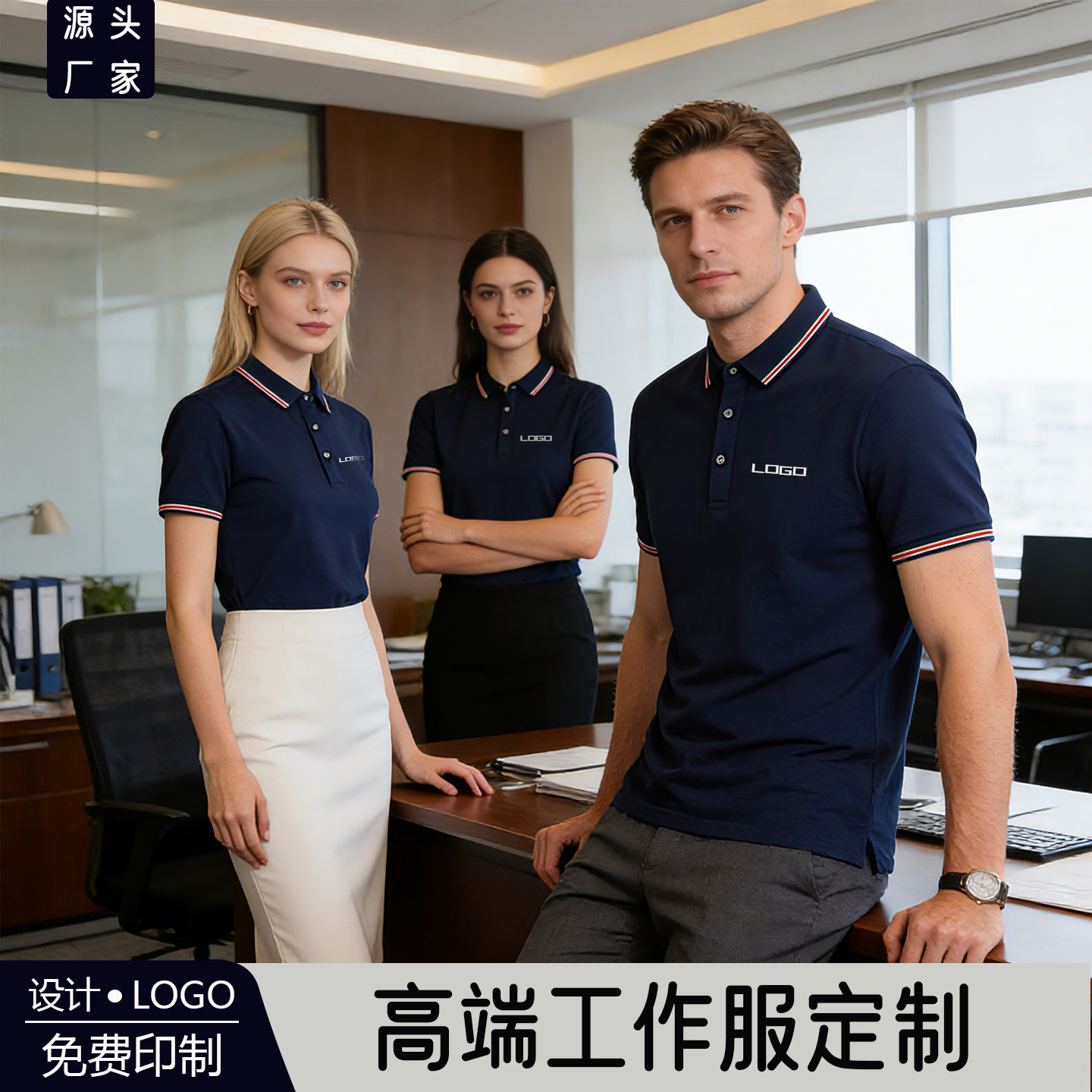 免费看样polo衫工作服定制班服