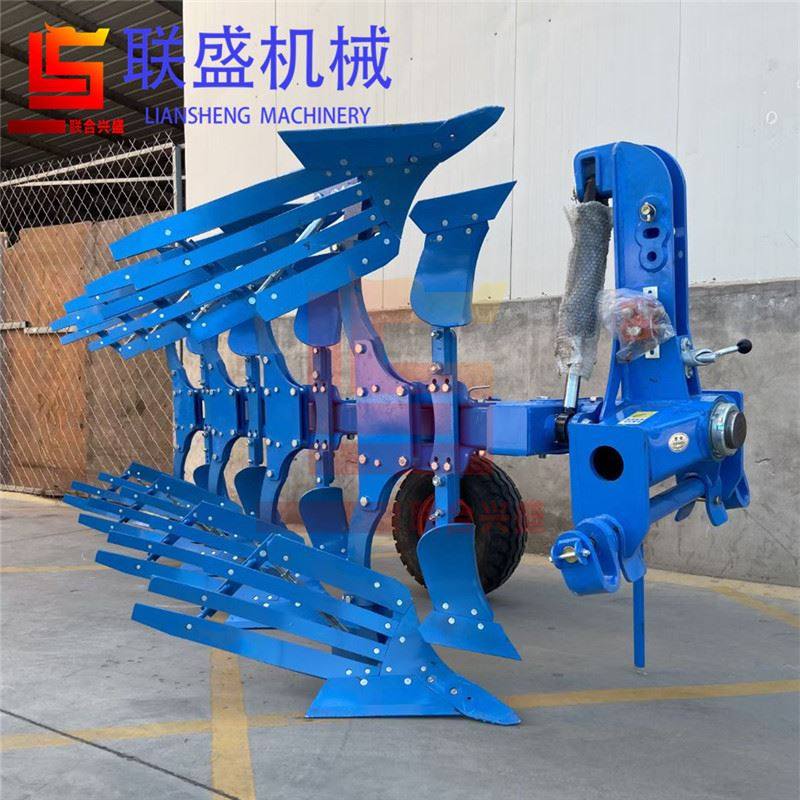 重型液压翻转犁 后置三点悬挂双向深翻犁 435栅条翻转耕地犁