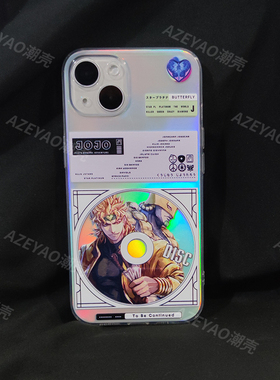 8p适用JOJO的奇幻冒险迪奥苹果14手机壳iPhone13华为xsmax透明小米13镭射周边荣耀80pro一加ace2动漫光碟