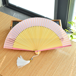 寄明月扇子永夜星河虞书欣同款易开合舞蹈专用跳舞汉服古风中国风