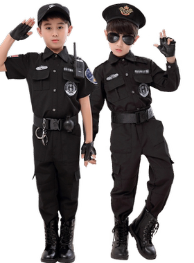 儿童孩警察服特种兵套装六一警服