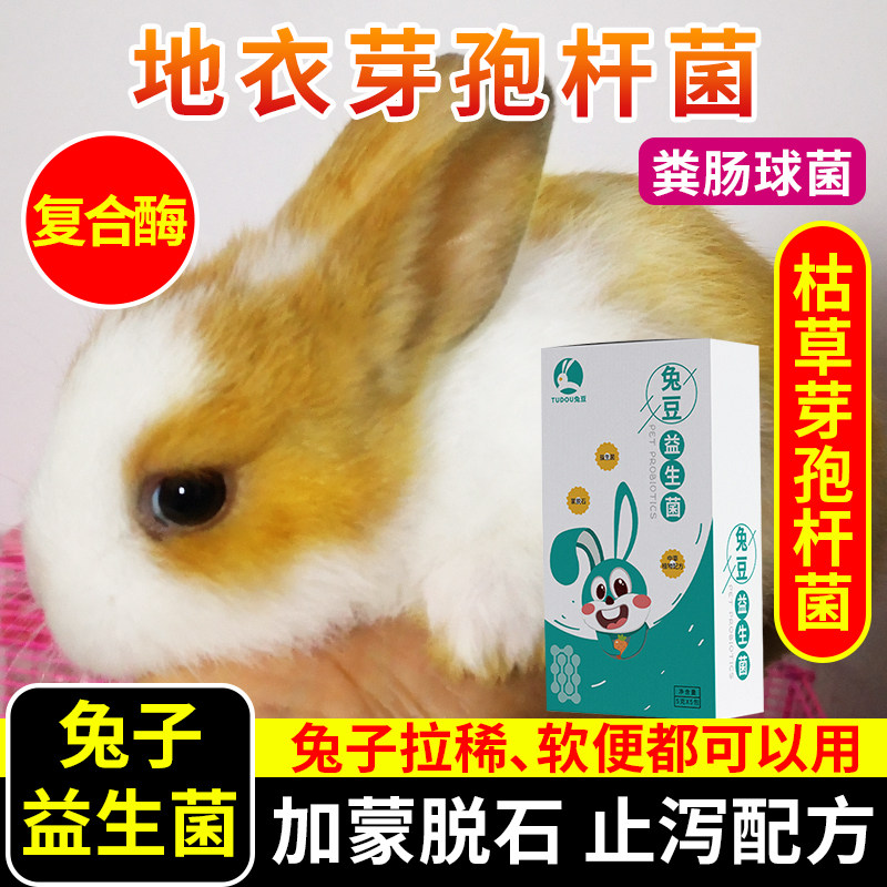 帮你壮兔子拉稀药专用益生菌荷兰猪龙猫软便拉稀兔兔调理肠胃帮状