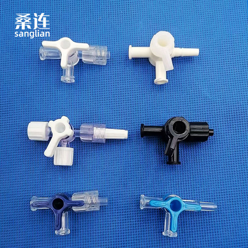 特价PPPC料鲁尔塑料两通阀带开关小型二通阀点胶机加长器鲁尔接头