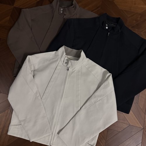 哈灵顿飞边夹克短宽外套