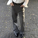 百搭长裤 cleanfi垂感休闲裤 男 微喇TR混纺立体西裤 RTIMFD通勤修身