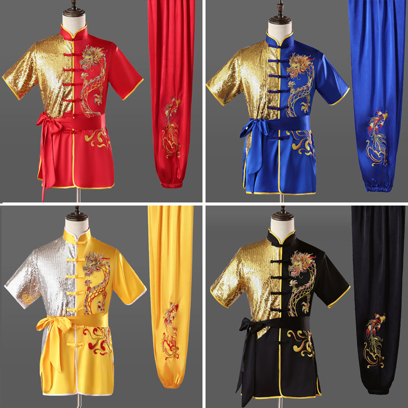 儿童武术服学生武术体考比赛服运动会武术表演服装成人武术表演服