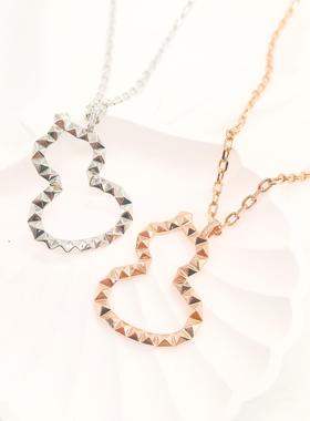 麒麟大号铆钉葫芦项链王楚钦张艺兴同款纯银镀金毛衣链男士