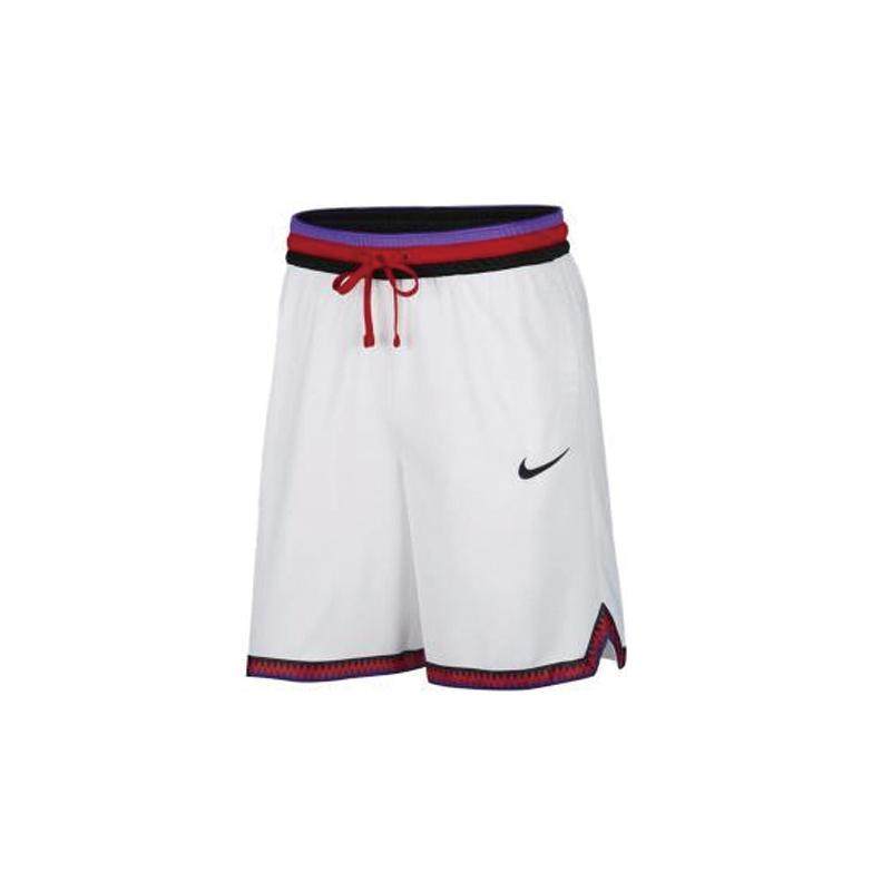 Nike 撞色侧边运动篮球短裤 男款 白色