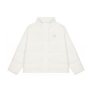New Balance 纯色运动休闲短款羽绒服 男女同款 白色