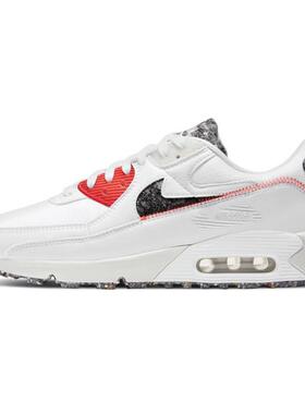 Nike Air Max 90 M2Z2 大理石 经典休闲跑步鞋 灰白红