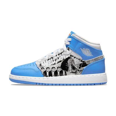 Jordan Air Jordan 1 Mid Game-Winner 皮革 舒适运动 耐磨