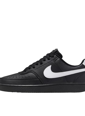 耐克Nike Court Vision 1 Low皮革低帮板鞋男款黑色 FZ0630-010