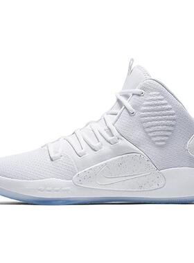 Nike Hyperdunk X 圆头系带 中帮  Zoom 实战篮球鞋 男款 纯