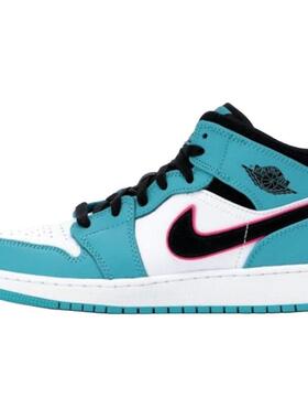 Jordan Air Jordan 1 中帮 复古篮球鞋 GS 绿色