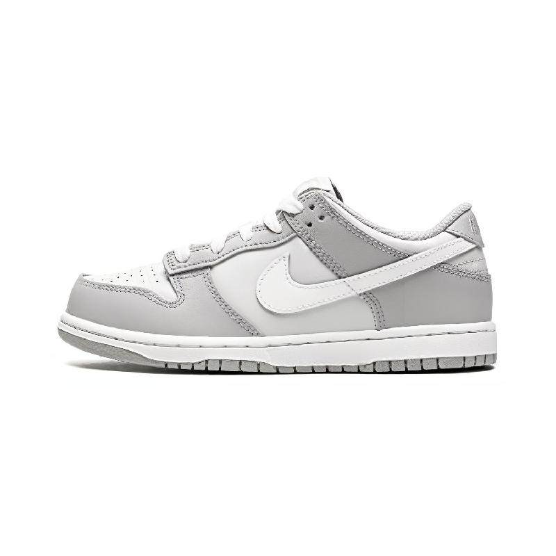 Nike Dunk Low Grey 轻便 低帮 板鞋 中童 灰白色