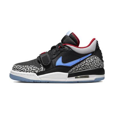 Jordan Legacy 312 舒适百搭 低帮 儿童篮球鞋 白橙黑 青少年