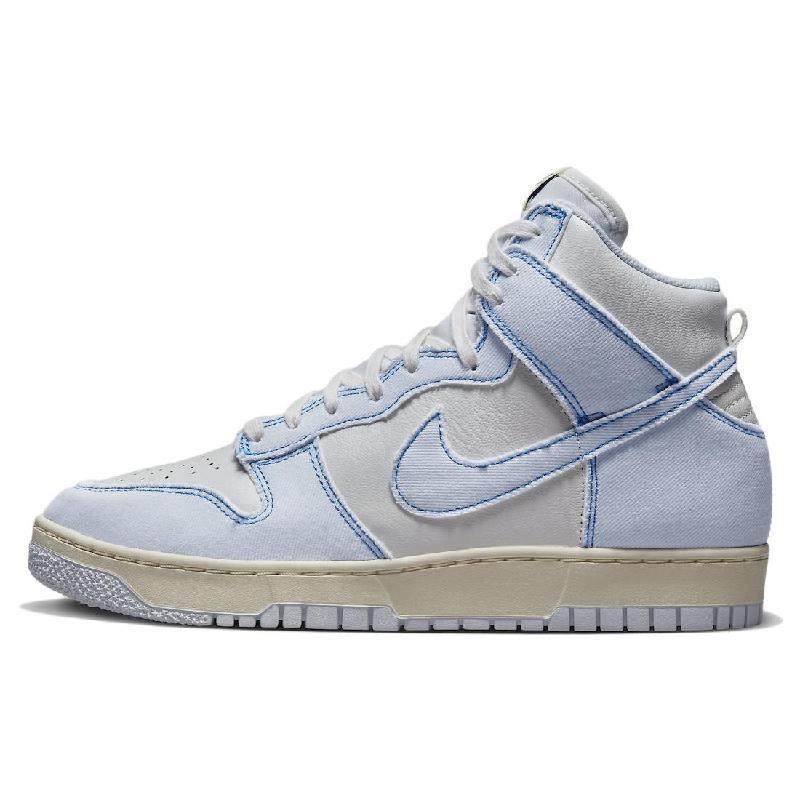 Nike Dunk High 1985 blue denim 帆布牛仔布 防滑耐磨轻便