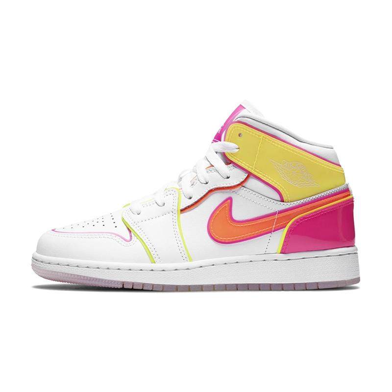 Air Jordan 1 Mid 皮革 糖果 舒适百搭 防滑耐磨 中帮 儿童篮,运动鞋new,跑步鞋,淘宝优惠券,粉丝福利购,淘宝优惠卷