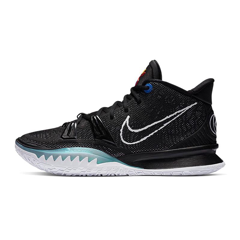Nike Kyrie 7 "BK Black" 黑白主题 减震耐磨 中帮 Air Zoom