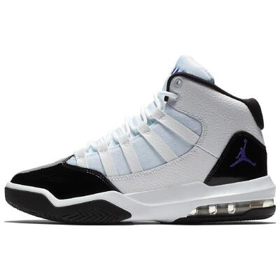 Jordan Max Aura 皮革 小康扣运动舒适 防滑减震耐磨 高帮 儿