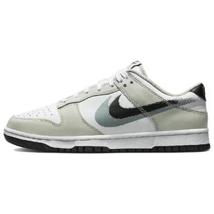 Nike Dunk Low Stencil Swoosh 低帮 板鞋 男款 白色