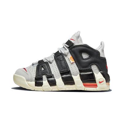 Nike Air More Uptempo Nike Hoops 高帮 复古篮球鞋 GS 灰黑