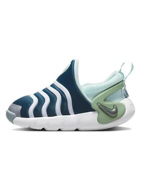 婴童 Nike Dynamo GO 低帮 运动休闲鞋 蓝绿色