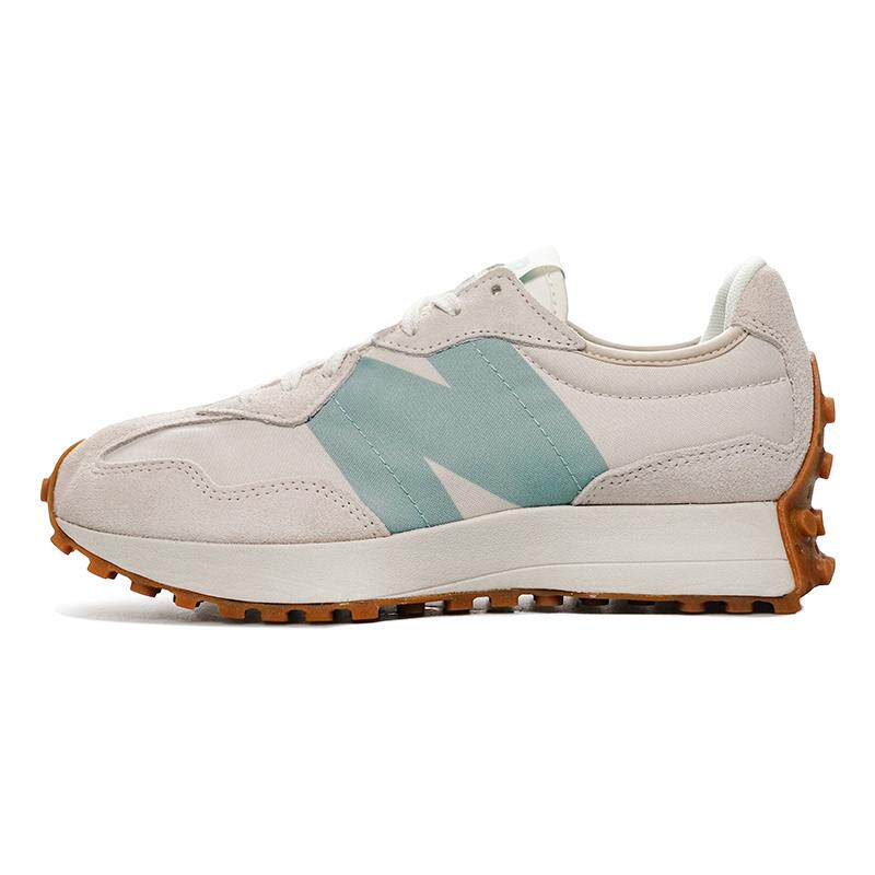 New Balance 327系列 防滑低帮跑步鞋 女款 米绿 #送礼推荐