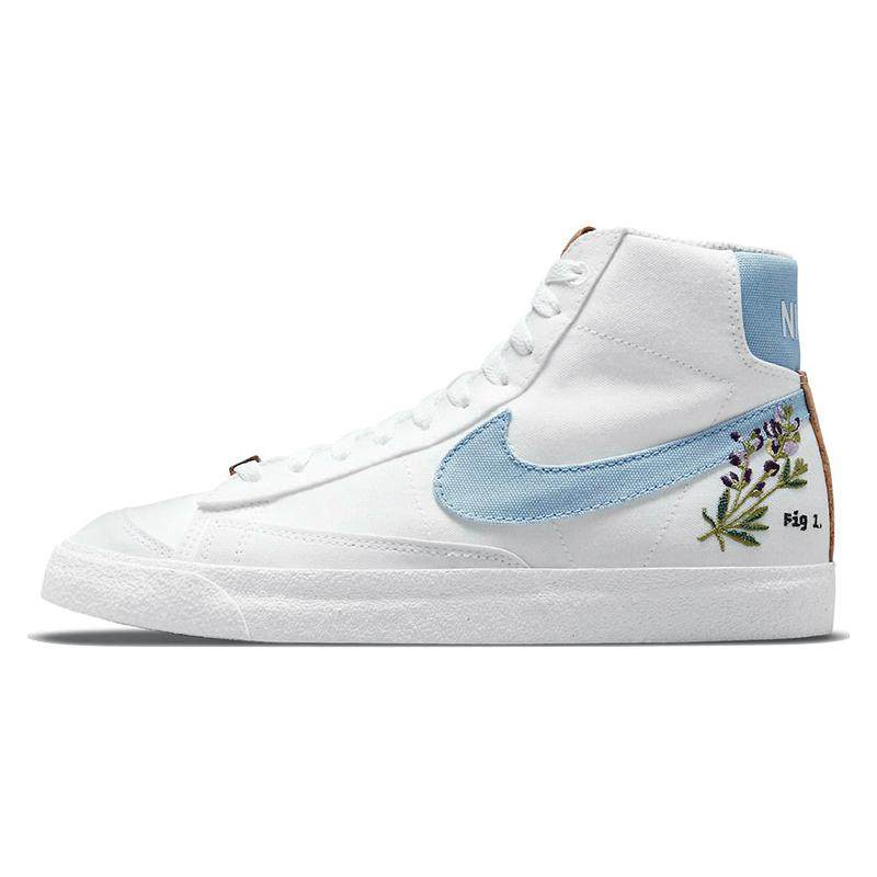 Nike Blazer Mid '77 刺绣花卉 耐磨防滑 中帮 板鞋 女款 白,运动鞋new,跑步鞋,淘宝优惠券,粉丝福利购,淘宝优惠卷