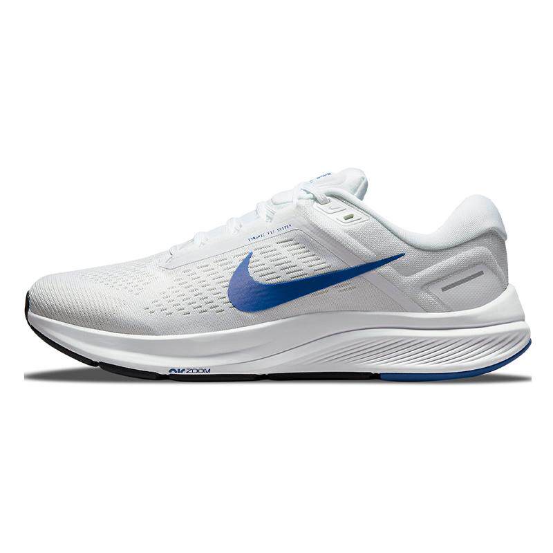 Nike Zoom Structure 24 低帮 跑步鞋 男款 白蓝