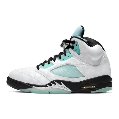 Jordan Air Jordan 5 island green 减震 高帮 复古篮球鞋 男