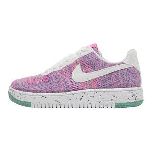Nike Air Force 1 Low Crater FlyKnit 低帮 板鞋 女款 紫粉