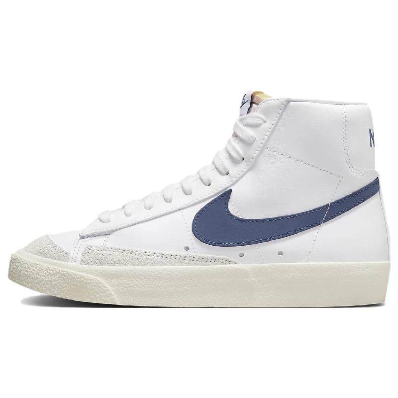 Nike Blazer 舒适百搭 减震 中帮 板鞋 女款 白蓝色,运动鞋new,跑步鞋,淘宝优惠券,粉丝福利购,淘宝优惠卷