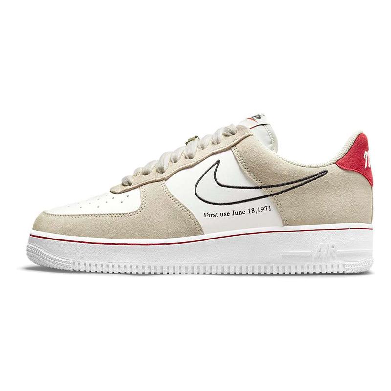 Nike Air Force 1'07 LV8 First Use 米白红 金扣#送礼推荐