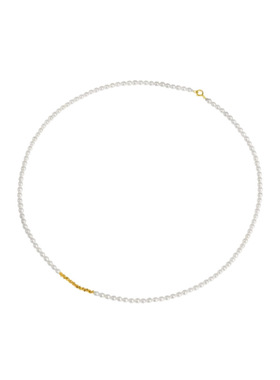 s925纯银碎银子珍珠项链小众设计轻奢珍珠感时尚精致饰品