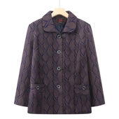 老人衣服老太太夹克衫 中老年女装 新款 上衣妈妈秋装 春秋外套奶奶装