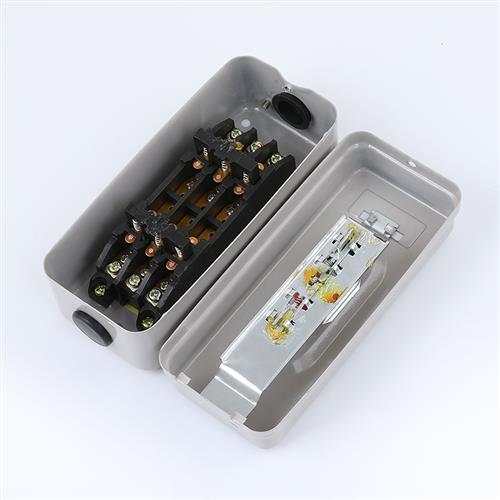 bs315b三相倒顺停按钮开关启动互锁动力压扣押扣开关380v 2.2kw