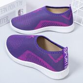 健步鞋 女鞋 中老年软底老北京布鞋 2025春秋款 休闲工作妈妈鞋 一脚蹬