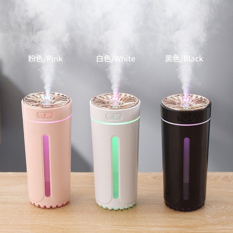 便携式幻影杯加湿器车载香薰机七彩酷炫氛围小夜灯补水扩香加湿器