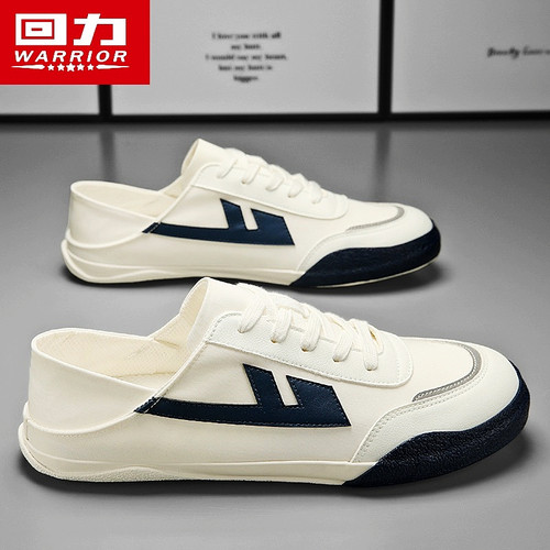 回力官方旗舰店男鞋一脚蹬帆布鞋